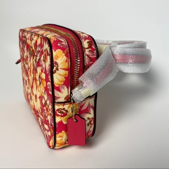 NEW COACH  Mini Camera Crossbody Bag In  Vintage Daisy Floral Print - Picture 3 of 10